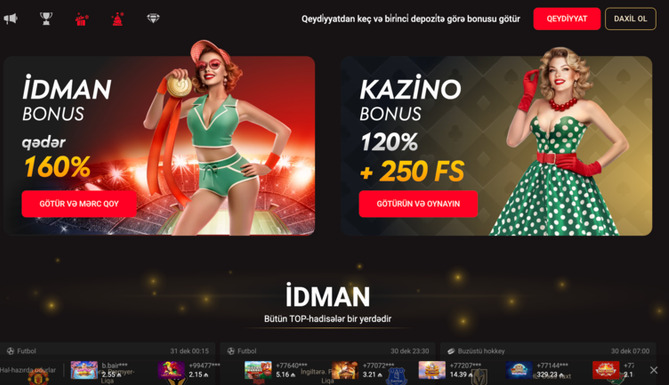 Pin Up onlayn kazino əsas səhifəsi, giriş və qeydiyyat bölmələri, mobil tətbiq